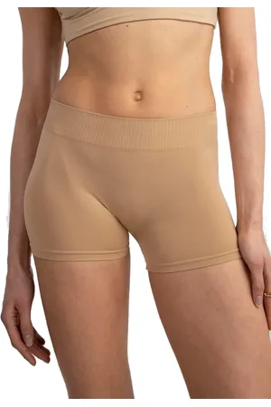 Pieces® Dames short naadloos - London - Broekje onder jurk - Boxershort lange pijpjes
