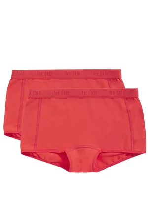 Ten Cate 2-pak meisjes boxershorts Organic 31986 - Meisjes ondergoed biologisch katoen