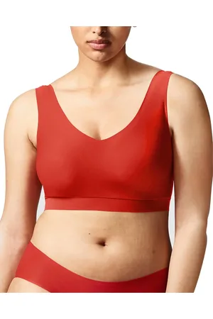 Chantelle Bralette top met vulling - Soft Stretch - Padded top - Bralette / BH Top naadloos dames - - zwart - Huidskleur