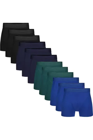Bamboo Basics 12-pak heren boxers - Rico - Multipack bamboe heren boxershorts - Voordeelverpakking onderbroeken - Herenondergoed