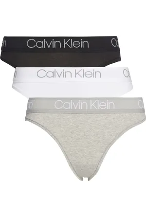 Calvin Klein 3-pack - High Leg Tanga slips dames - Hoog opgesneden dames onderbroeken - Katoen