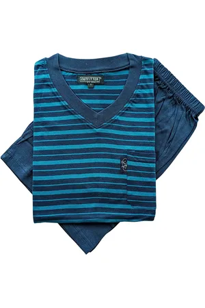 Outfitter Heren shortama tricot - Streep