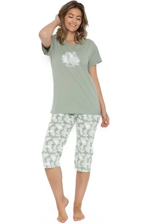 Cocodream Cocodream dames shortama - Capri pyjama katoen - Flower