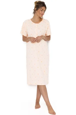 Cocodream Cocodream dames nachthemd katoen dots - Korte mouw