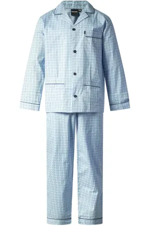 GENTLEMEN Katoenen heren pyjama met knoopsluiting