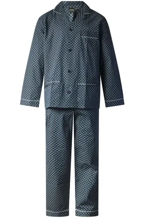 GENTLEMEN Katoenen heren pyjama met knoopsluiting