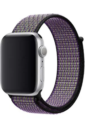 Apple Nike Sport Loop Band voor de Watch Series 1-10 / SE / Ultra (2) - 42/44/45/46/49 mm - Paars