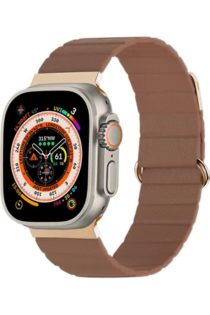 Imoshion Magnetisch lederen bandje voor de Apple Watch Series 1-10 / SE / Ultra (2) - 42/44/45/46/49 mm