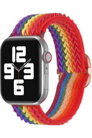 Imoshion Elastisch nylon bandje voor de Apple Watch Series 1-9 / SE - 38/40/41 mm / Series 10 - 42 mm - Rainbow