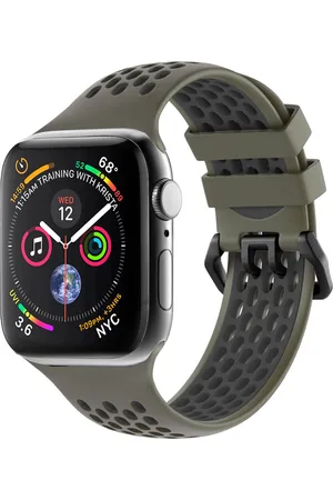Imoshion Siliconen sport bandje gesp voor de Apple Watch Series 1-9 / SE - 38/40/41 mm / Series 10 - 42 mm - / Zwart