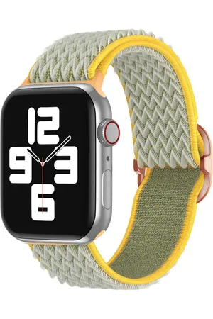 Imoshion Elastisch nylon bandje voor de Apple Watch Series 1-9 / SE - 38/40/41 mm / Series 10 - 42 mm - Lichtgroen