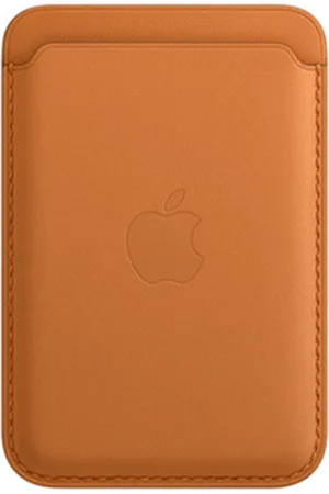Apple Leather Wallet MagSafe ( Wallet 2nd generation) - Met ingebouwde AirTag functie - Golden Brown