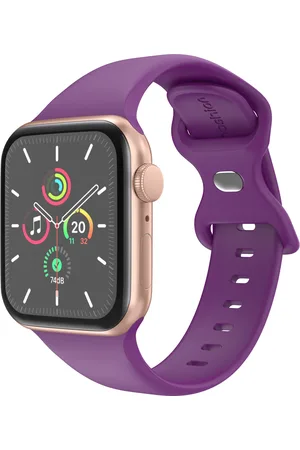 Imoshion Siliconen⁺ bandje voor de Apple Watch Series 1 t/m 10 / SE / Ultra (2) (44/45/46/49 mm) - Purple - Maat M/L