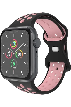 Imoshion Sport⁺ bandje voor de Apple Watch Series 1 t/m 9 / SE (38/40/41 mm) | Series 10 (42 mm) - Maat S/M - Black Pink