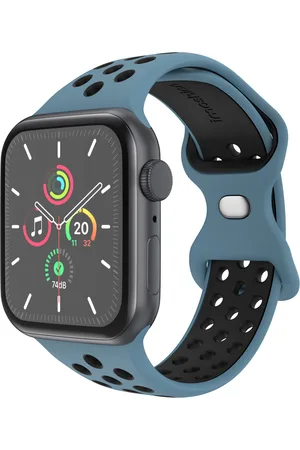Imoshion Sport⁺ bandje voor de Apple Watch Series 1 t/m 9 / SE (38/40/41 mm) | Series 10 (42 mm) - Maat M/L - Celestial Teal & Black