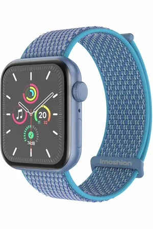 Imoshion Nylon⁺ bandje voor de Apple Watch Series 1 t/m 10 / SE / Ultra (2) (44/45/46/49 mm) - Marine Blue