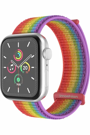 Imoshion Nylon⁺ bandje voor de Apple Watch Series 1 t/m 10 / SE / Ultra (2) (44/45/46/49 mm) - Pride Edition