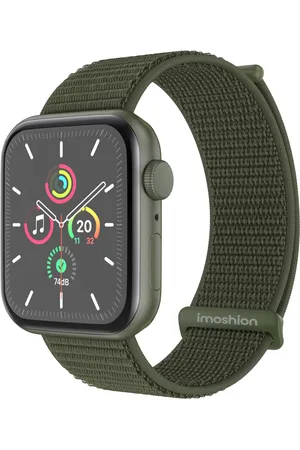 Imoshion Nylon⁺ bandje voor de Apple Watch Series 1 t/m 9 / SE (38/40/41 mm) | Series 10 (42 mm) - Army Green