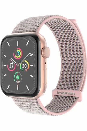 Imoshion Nylon⁺ bandje voor de Apple Watch Series 1 t/m 9 / SE (38/40/41 mm) | Series 10 (42 mm) - Pink Sand