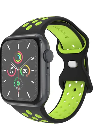 Imoshion Sport⁺ bandje voor de Apple Watch Series 1 t/m 10 / SE / Ultra (2) (44/45/46/49 mm) - Maat S/M - Black Volt