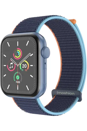 Imoshion Nylon⁺ bandje voor de Apple Watch Series 1 t/m 10 / SE / Ultra (2) (44/45/46/49 mm) - Dark Navy Blue