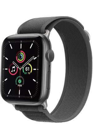Imoshion Nylon Trail bandje voor de Apple Watch Series 1 t/m 9 / SE (38/40/41 mm) | Series 10 (42 mm) - Black Grey