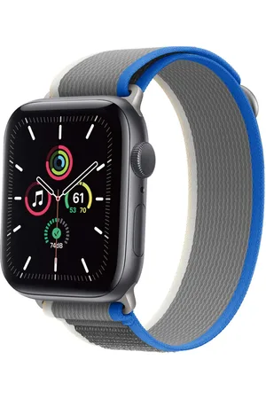 Imoshion Nylon Trail bandje voor de Apple Watch Series 1-9 / SE - 38/40/41 mm / Series 10 - 42 mm - Blue Grey