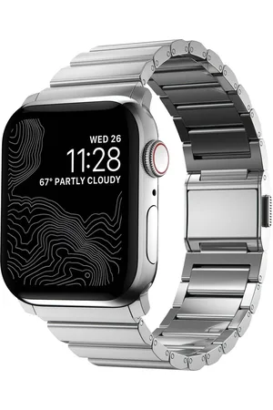 Nomad Magnetische stalen schakelband voor de Apple Watch Series 1 t/m 10 / SE / Ultra (2) (44/45/46/49 mm)
