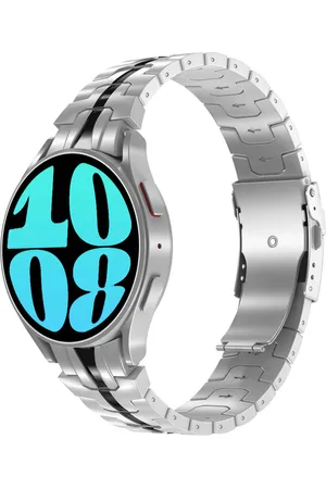 Accezz Steel Band voor de Samsung Galaxy Watch 4 / 5 / 6 / 7 (20 mm) - / Zwart