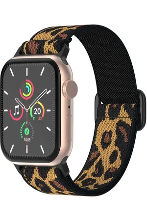Imoshion Elastisch Nylonbandje voor de Apple Watch Series 1 t/m 10 / SE / Ultra (2) (44/45/46/49 mm) - Leopard