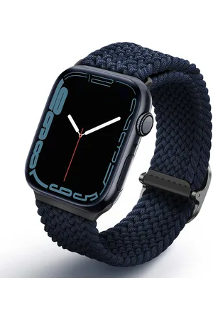 Uniq Aspen Braided bandje voor de Apple Watch Series 1 t/m 9 / SE (38/40/41 mm) | Series 10 (42 mm) - Oxford Blue