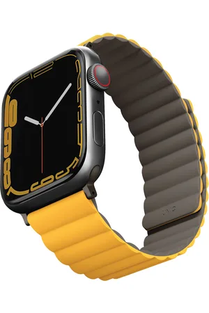 Uniq Revix dubbelzijdig bandje voor de Apple Watch Series 1 t/m 10 / SE / Ultra (2) (44/45/46/49 mm) - Mustard/Khaki