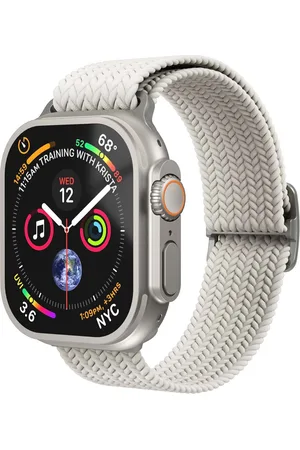 VONMÄHLEN Woven Loop bandje voor de Apple Watch | 44/45/46/49 mm - Cream