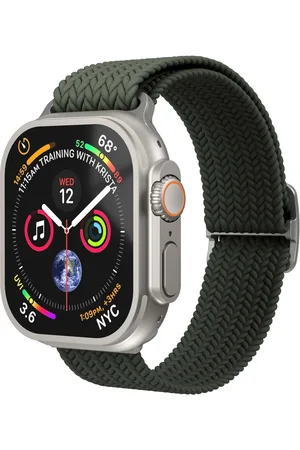 VONMÄHLEN Woven Loop bandje voor de Apple Watch | 44/45/46/49 mm - Olive