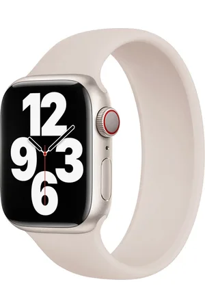 Apple Siliconen solobandje voor de Watch | 38/40/41/42 mm - Maat 1 - Sterrenlicht