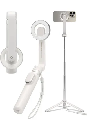 Spigen MagSafe Tripod Selfie Stick - met afstandsbediening - Universeel - 74CM - Dune