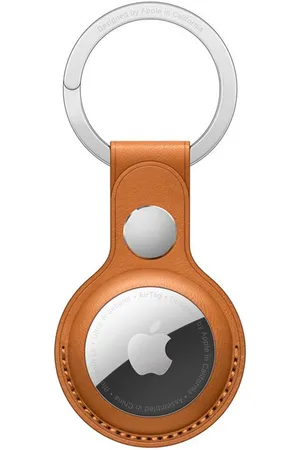 Apple Leather Key Ring voor de AirTag - Golden Brown