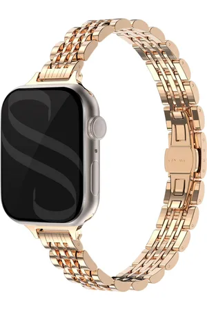 Selencia Slim Steel Jubilee Inspired schakelbandje voor de Apple Watch Series 1 t/m 9 / SE (38/40/41 mm) | Series 10 (42 mm)