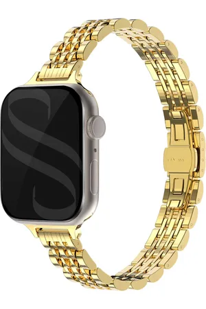Selencia Slim Steel Jubilee Inspired schakelbandje voor de Apple Watch Series 1 t/m 9 / SE (38/40/41 mm) | Series 10 (42 mm)