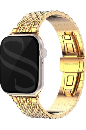 Selencia Stalen draak band voor de Apple Watch Series 1 t/m 10 / SE / Ultra (2) (44/45/46/49 mm)