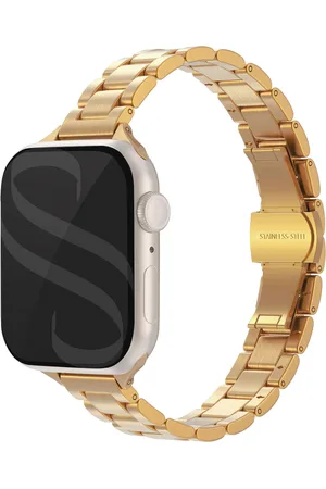 Selencia Slim Steel schakelbandje voor de Apple Watch Series 1 t/m 9 / SE (38/40/41 mm) | Series 10 (42 mm)