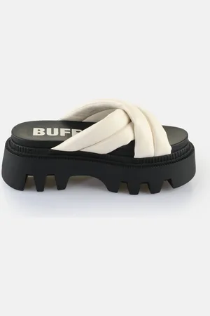 Buffalo DamesSandalen Flora Cross Quilt - Vegan Nappa