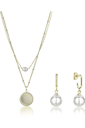 ISABELLA FORD Ketting, armband en oorbellen set June Pearl