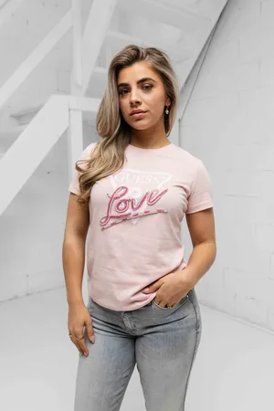 Guess Dames-T-shirt Love Triangle