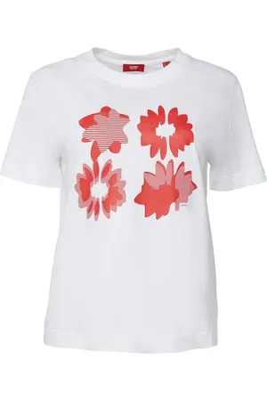 ESPRIT Dames-T-shirt met ronde hals