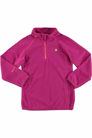 Peak Mountain Microfleece sweatshirt met halve rits voor meisjes Gafine
