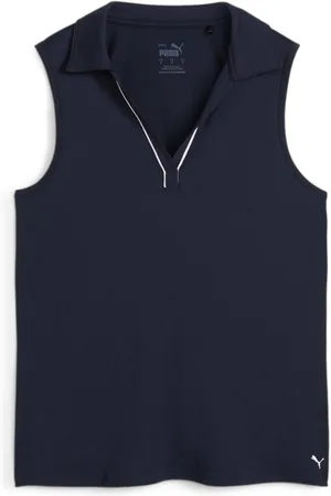 PUMA Mouwloos gepolooid T-shirt voor dames Cloudspun