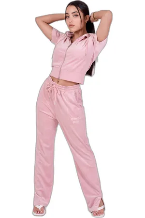 Project X Paris Loszittende fluwelen broek voor dames