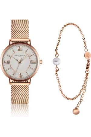 Amelia Parker Dameshorloge en armband Petite Classique