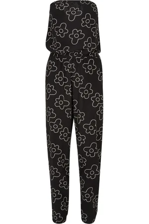 Urban classics Damesjumpsuit in viscosebandeau
